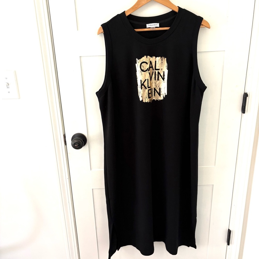 Calvin Klein Sleeveless Sweatshirt Dress. Size 1X.
